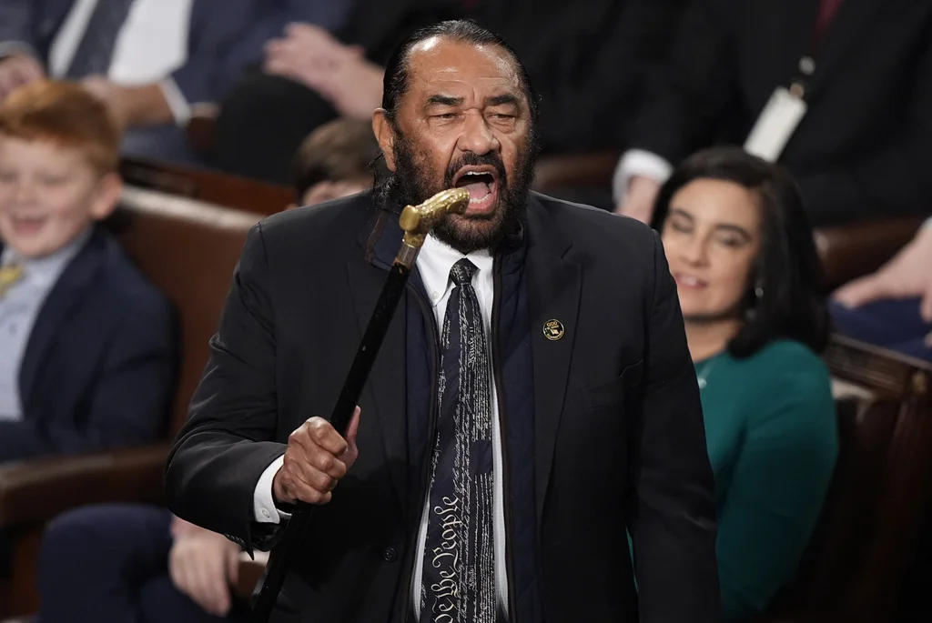 Rep. Al Green, D-Texas, speaks as the House of Representatives meets to elect a speaker and convene the new 119th Congress at the Capitol in Washington, Friday, Jan. 3, 2025.