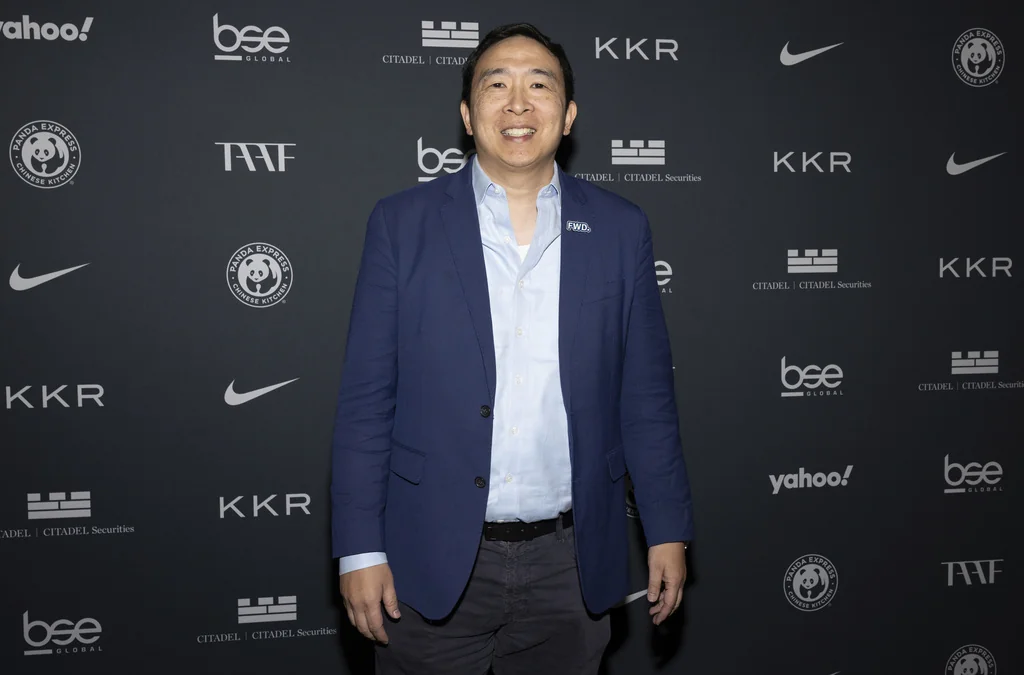 Andrew Yang attends The Asian American Foundation (TAAF) awards dinner at Pier Sixty on Wednesday, May 21, 2025, in New York.