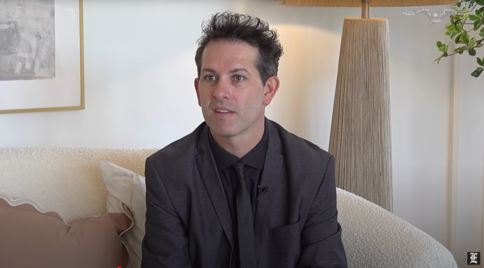 Tyler Bowyer, COO of Turning Point Action, speaks with the Washington Examiner in his home on Sept. 20, 2025. (Amy DeLaura, Washington Examiner)