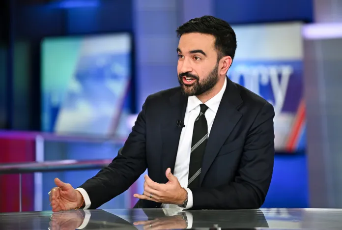 New York City Democratic mayoral candidate Zohran Mamdani speaks during an interview on "The Story with Martha MacCallum" at Fox News on Wednesday, Oct. 15, 2025, in New York.