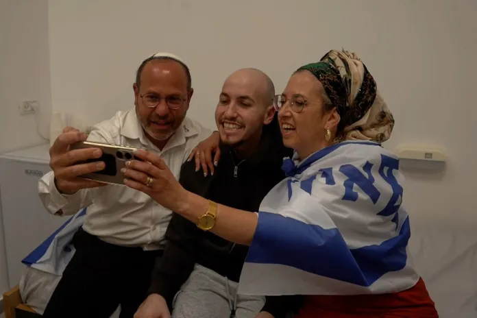 Eitan Mor with his family