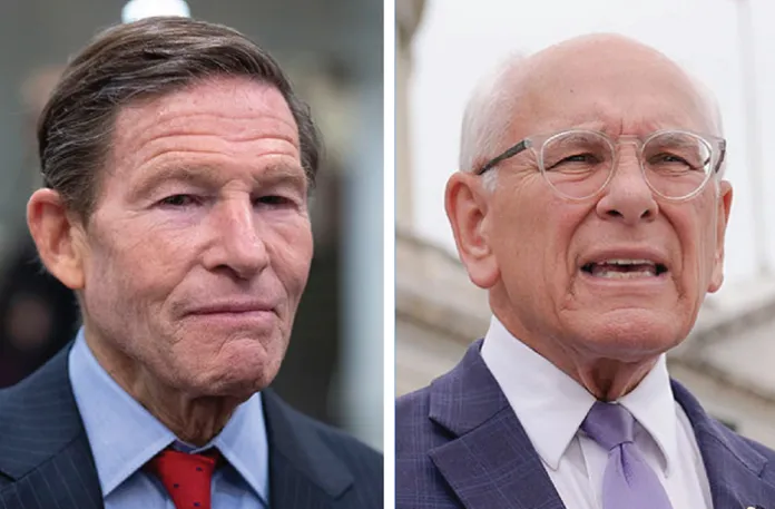 Left to right: Sen. Richard Blumenthal (D-CT), Rep. Paul Tonko (D-NY).