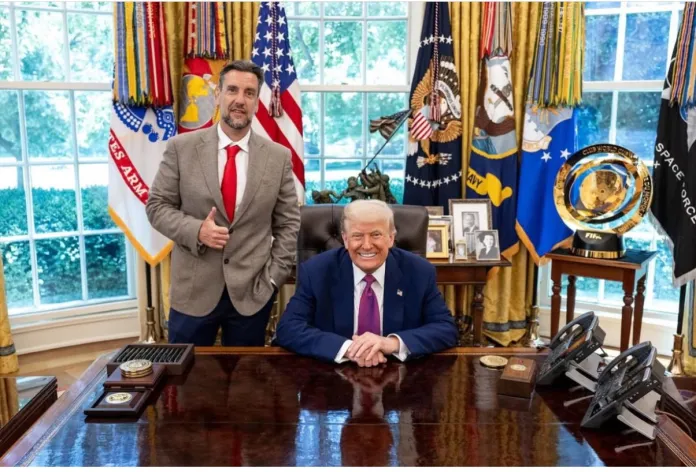 Clay Travis with President Trump
