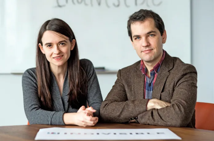 Leah Greenberg and Ezra Levin, founders of Indivisible, Jan. 24, 2019. (Bill Clark / CQ Roll Call / Getty)