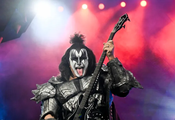 Gene Simmons of KISS performs during the final night of the "Kiss Farewell Tour" on Saturday, Dec. 2, 2023, at Madison Square Garden in New York.