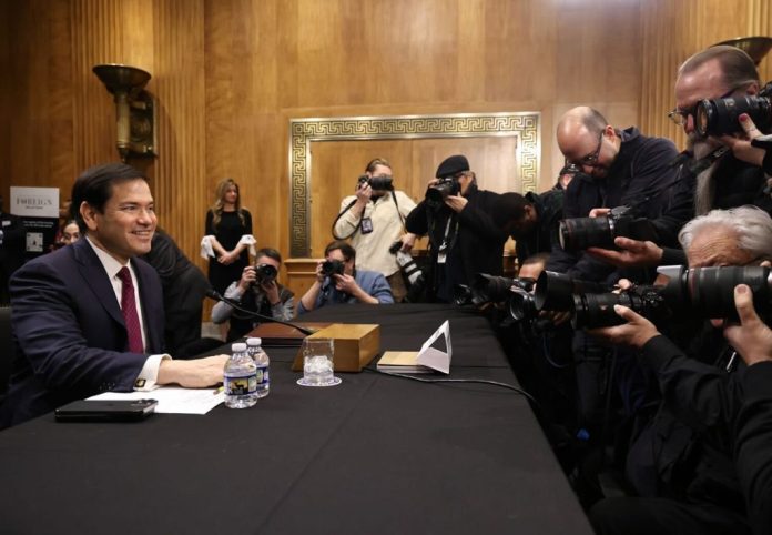 Secretary of State Marco Rubio testifies before the Senate Foreign Relations Committee.