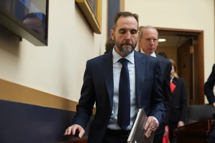 Former Justice Department special counsel Jack Smith arriving before his testimony before the House Judiciary Committee.