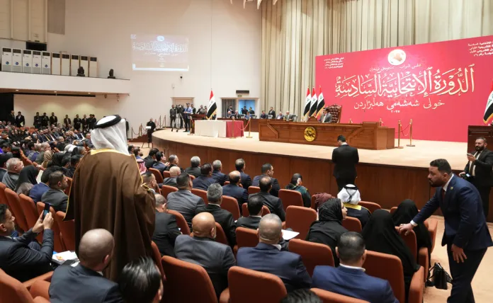 The new Iraqi parliament holds its first session 