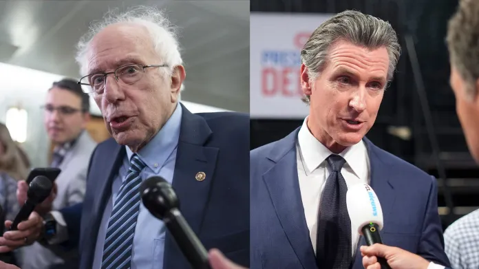 Bernie Sanders Gavin Newsom