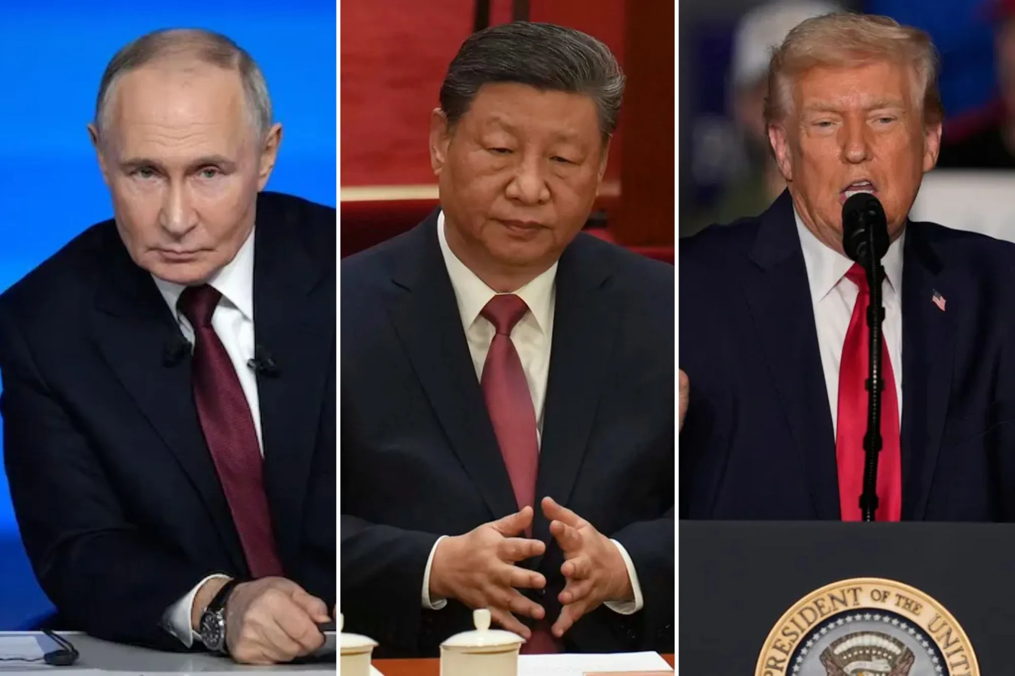 Putin Xi Trump