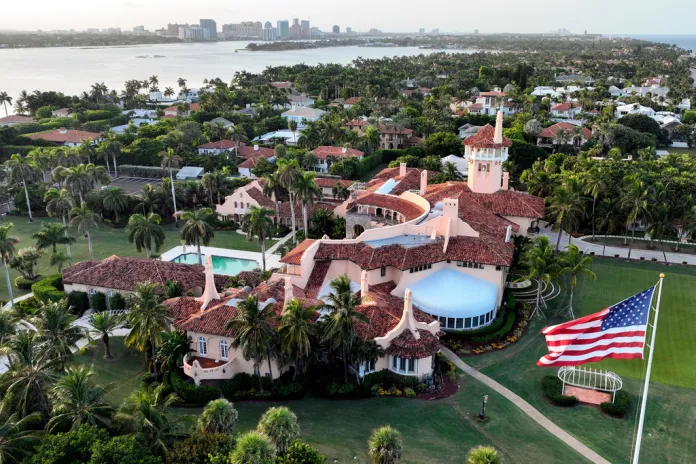 Aerial view of Mar-a-Lago