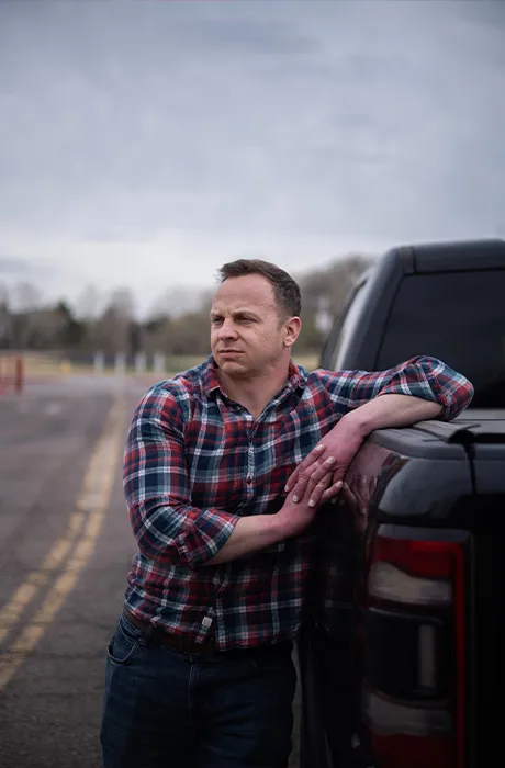 Democratic congressional candidate Evan Munsing, a Marines Corps veteran and investment executive running in Colorado’s 8th Congressional District. (Graeme Jennings/Washington Examiner)