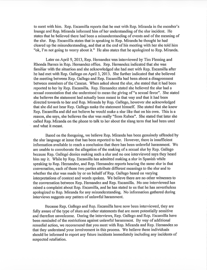 Ruben Gallego ethics report complaint