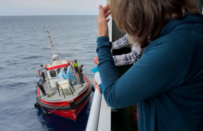 Passengers on the the hantavirus-stricken cruise ship, MV Hondius, 