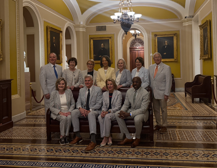 Senators on Seersucker Day.