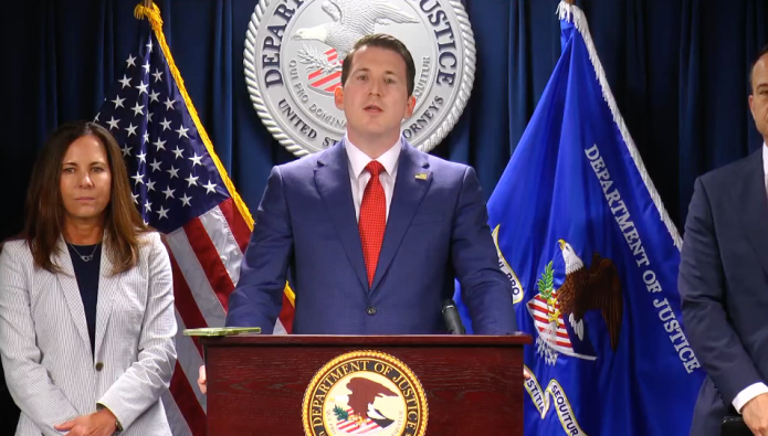 Assistant Attorney General Colin McDonald and Massachusetts U.S. Attorney Leah Foley.