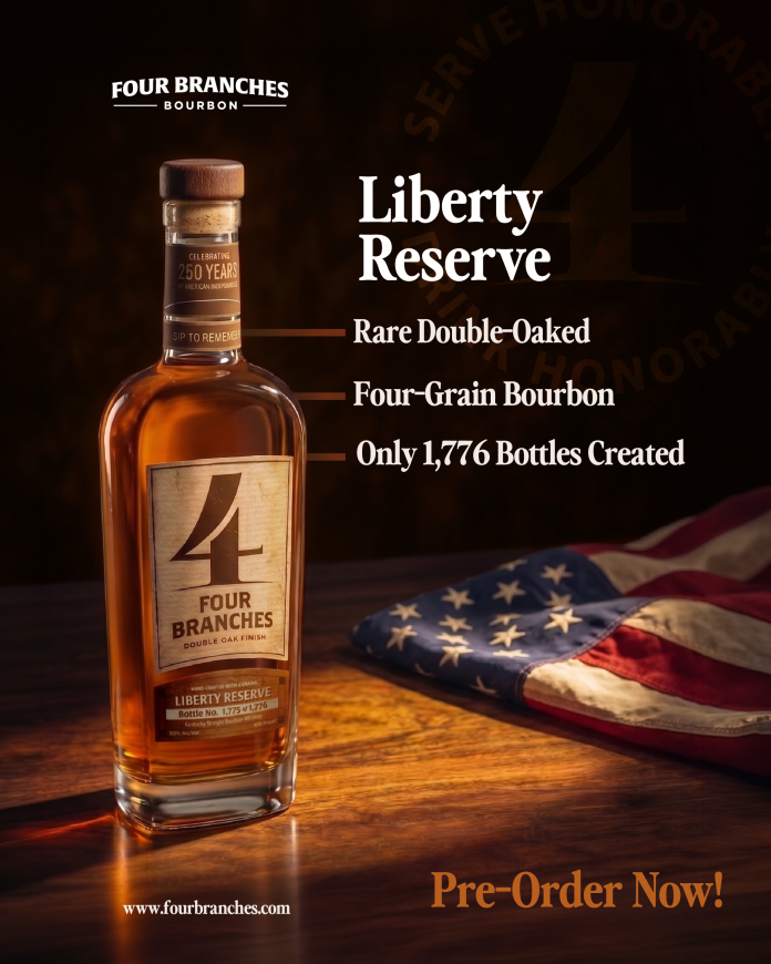 Four Branches Bourbon Liberty Reserve (Courtesy: Four Branches Bourbon).