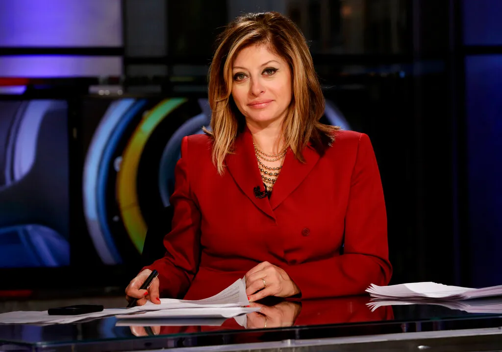 Host Maria Bartiromo appears during the "Opening Bell with Maria Bartiromo," program on the Fox Business Network, in New York, Wednesday, Dec. 3, 2014.
