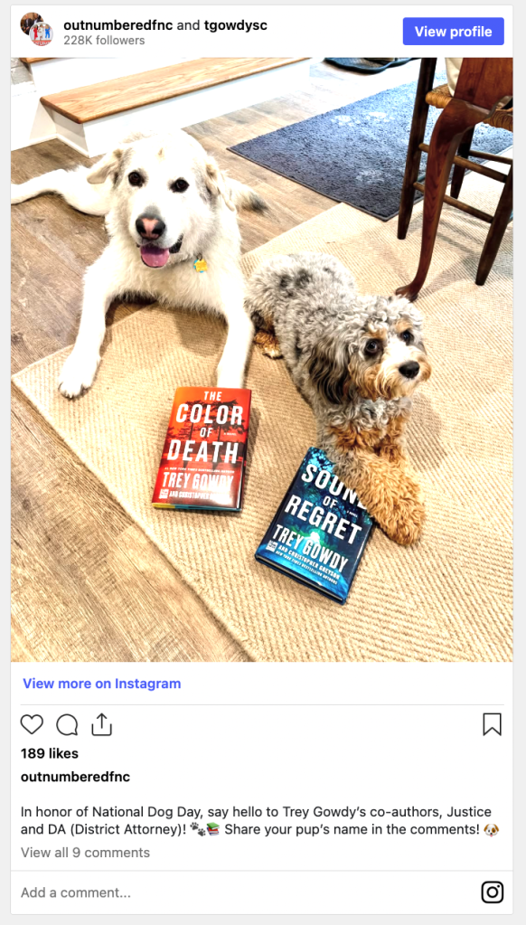Trey Gowdy novels